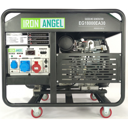 Генератор IRON ANGEL EG18000EA30 + блок автоматики в подарок
